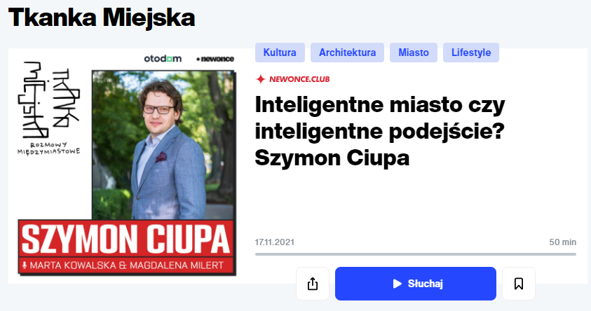 Tkanka Miejska w Newonce Radio: Inteligentne miasto czy inteligentne podejście?