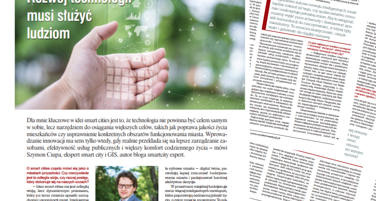 Rozwój technologii musi służyć ludziom